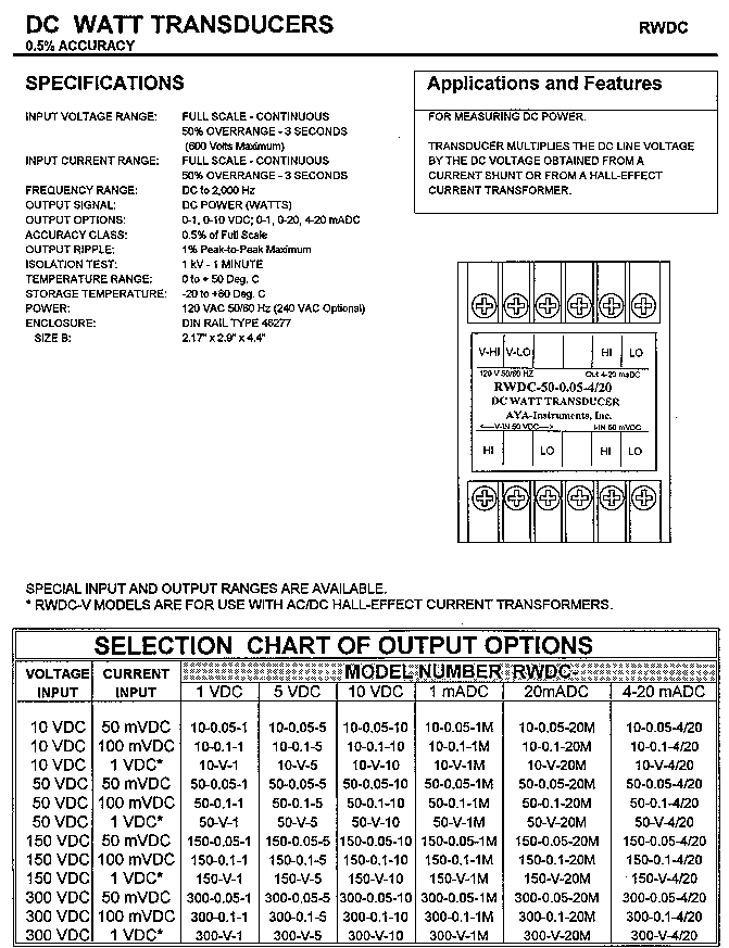 Power Transducers J & S Instruments, Inc.